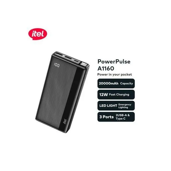 Itel PowerPulse A1160 20000mAh Power-Bank
