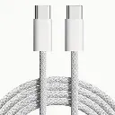 60W for iPhone 15/Samsung Cable, USB C to USB C Charging Cable