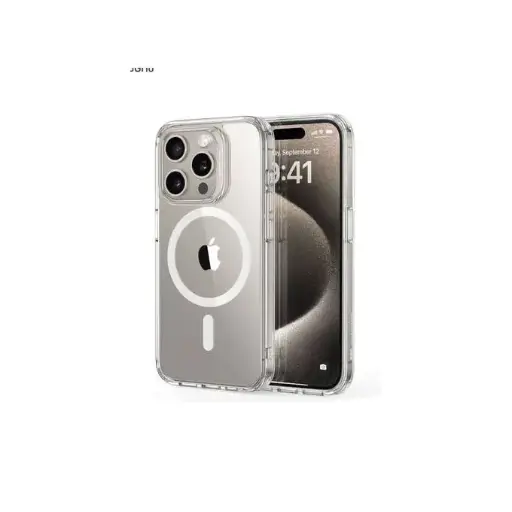 Quality IPHONE 16 Promax, Clear Solid Magsafe Transparent Back Case​