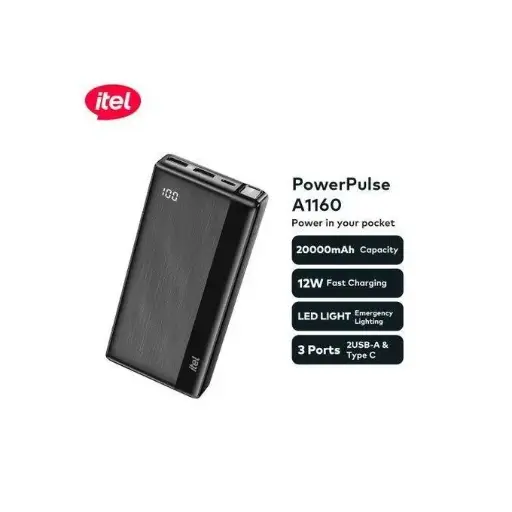 Itel PowerPulse A1160 20000mAh Power-Bank
